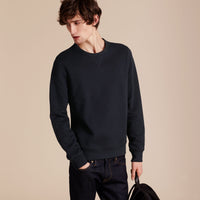 NAVY Sweat-shirt en jersey de coton mélangé