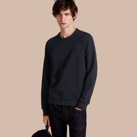 NAVY Sweat-shirt en jersey de coton mélangé