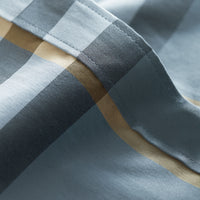 MINERAL BLUE Chemise en coton extensible à motif check