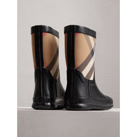 BLACK Bottes de pluie avec empiècement House check
