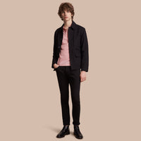 CHALK PINK Polo en piqué de coton