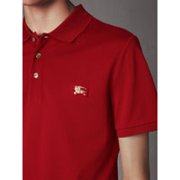 MILITARY RED Polo en piqué de coton