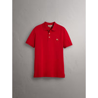 MILITARY RED Polo en piqué de coton