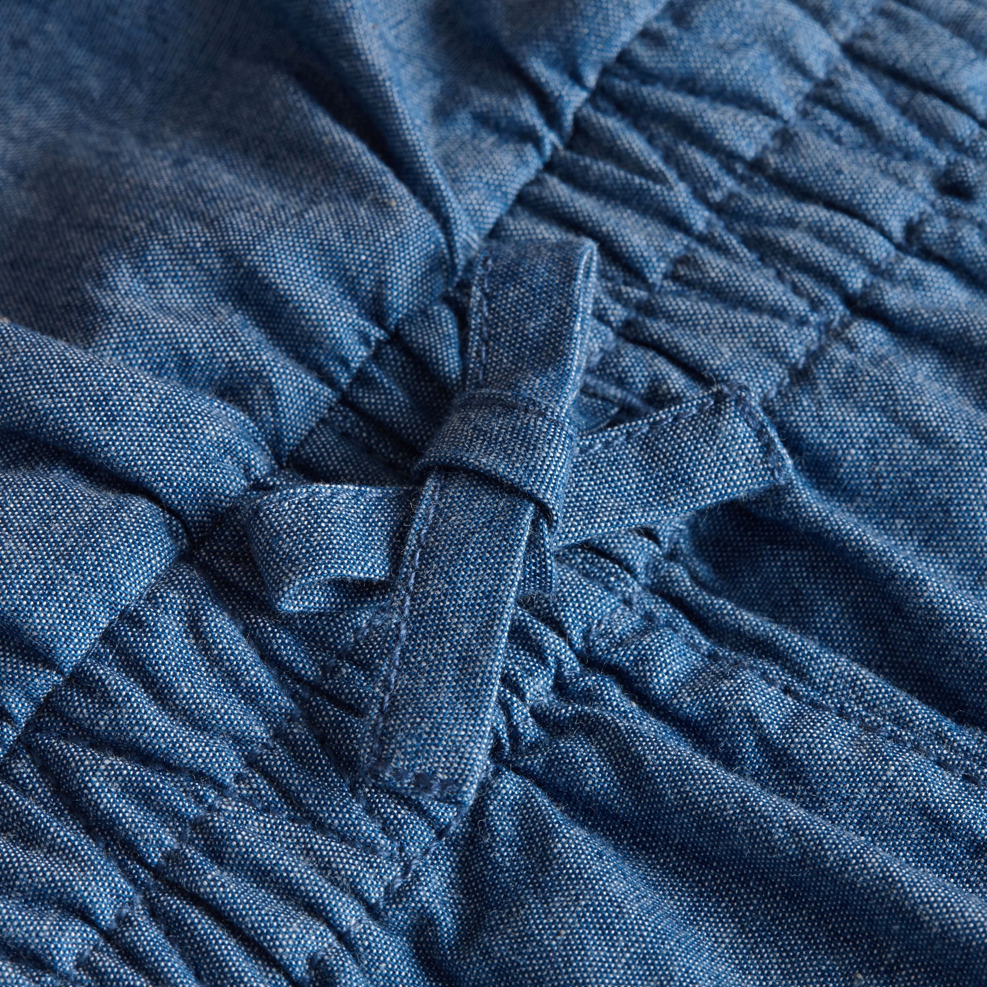 STONE BLUE Combinaison sans manches en chambray de coton