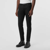 Jean skinny en denim brossé extensible - Noir