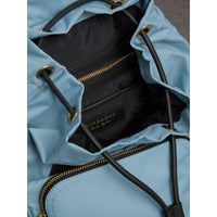 PALE BLUEBELL Sac The Rucksack moyen en nylon technique et cuir