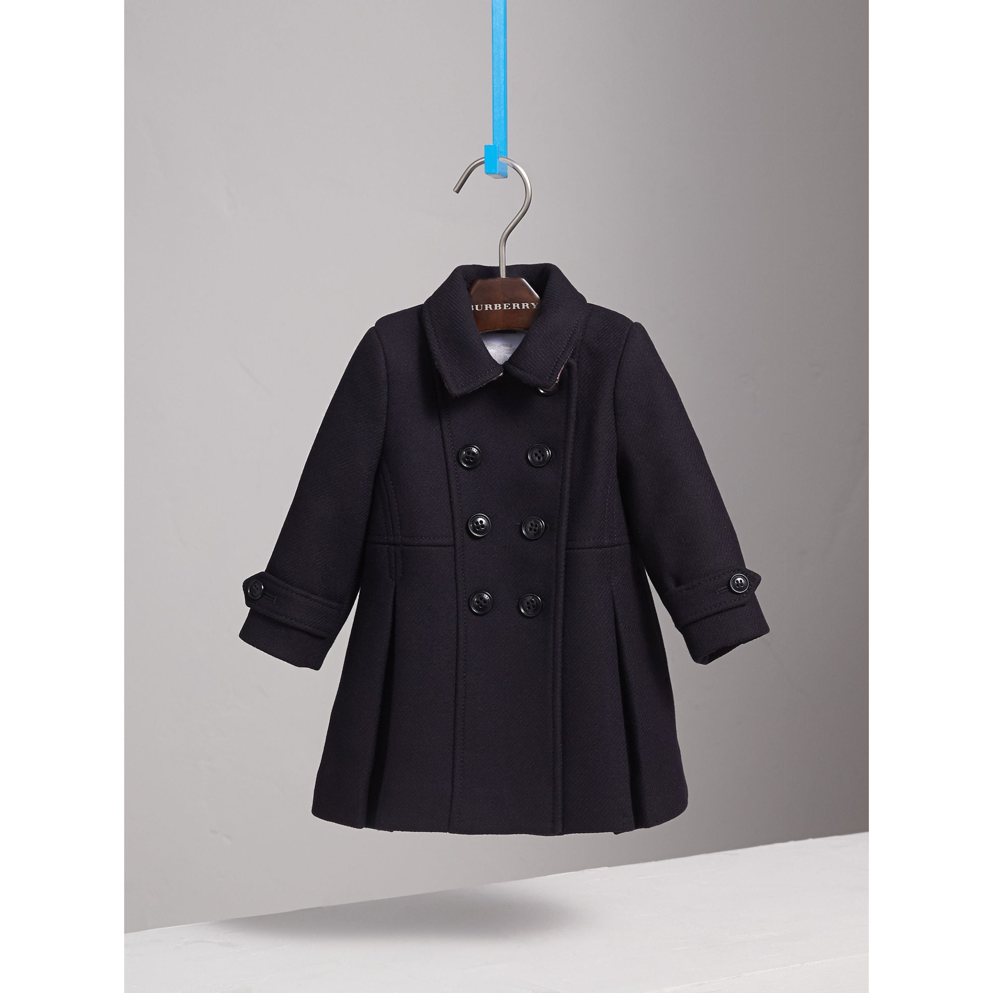 NAVY Manteau ajusté en sergé de laine et cachemire mélangés