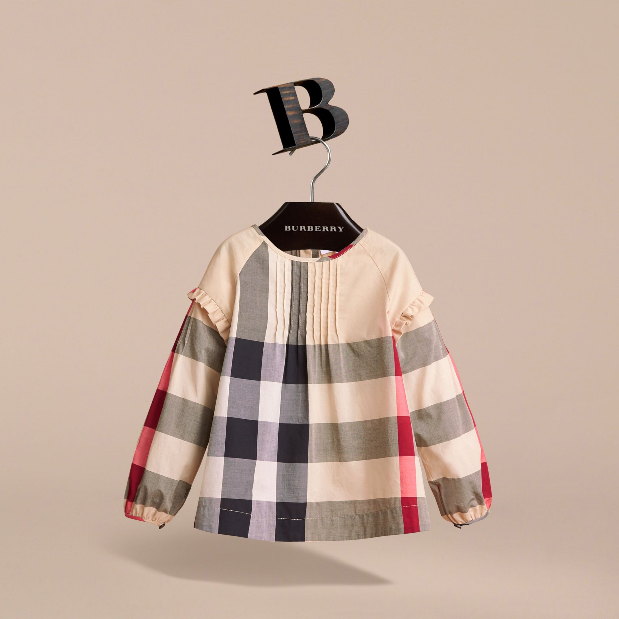 NEW CLASSIC CHECK Haut en coton à motif check avec nervures