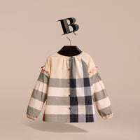 NEW CLASSIC CHECK Haut en coton à motif check avec nervures