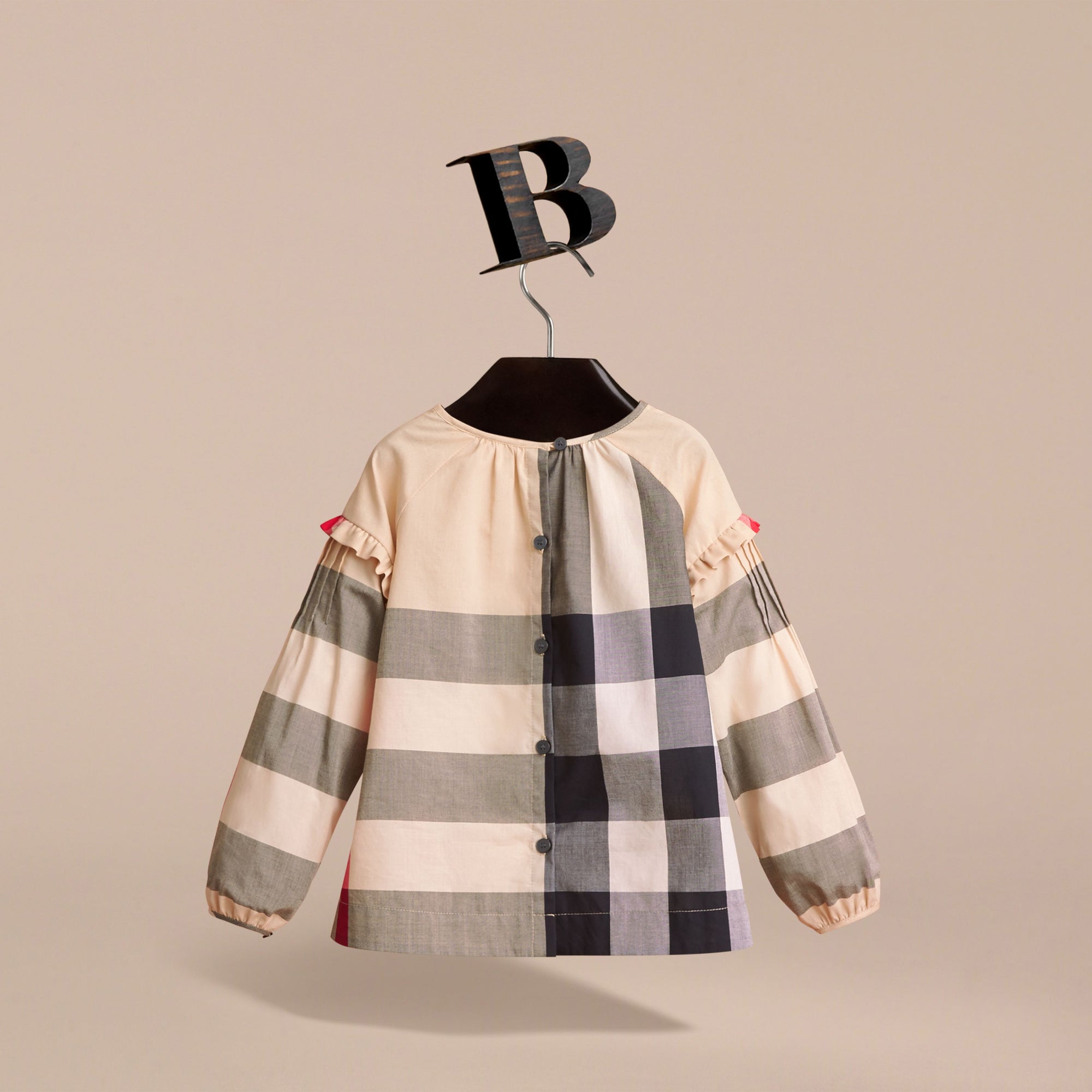NEW CLASSIC CHECK Haut en coton à motif check avec nervures