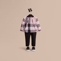 VINTAGE PINK Haut en coton à motif check avec volants