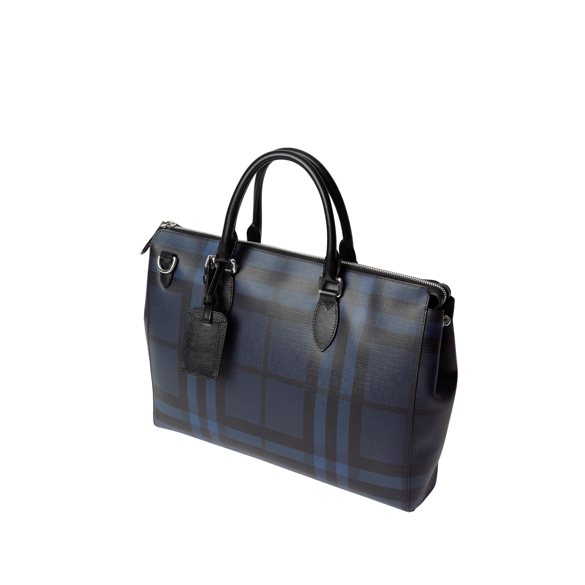 NAVY/BLACK Grand attaché-case à motif London check