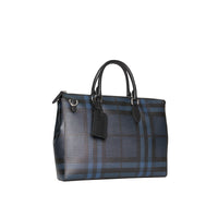 NAVY/BLACK Grand attaché-case à motif London check