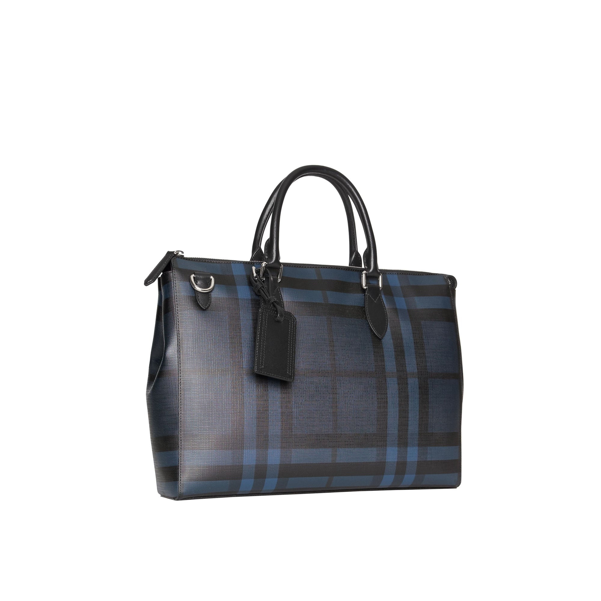 NAVY/BLACK Grand attaché-case à motif London check