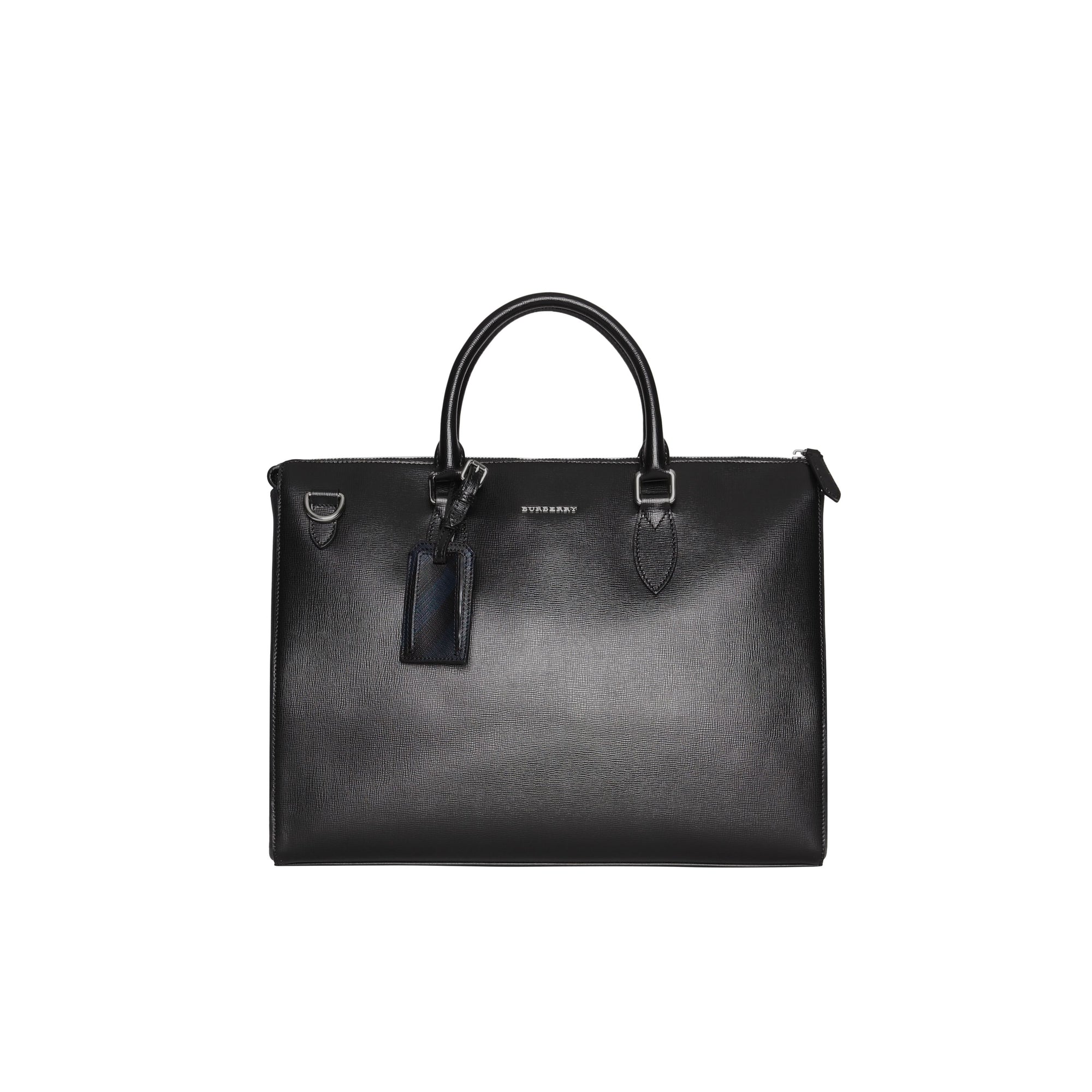 BLACK Grand attaché-case en cuir London