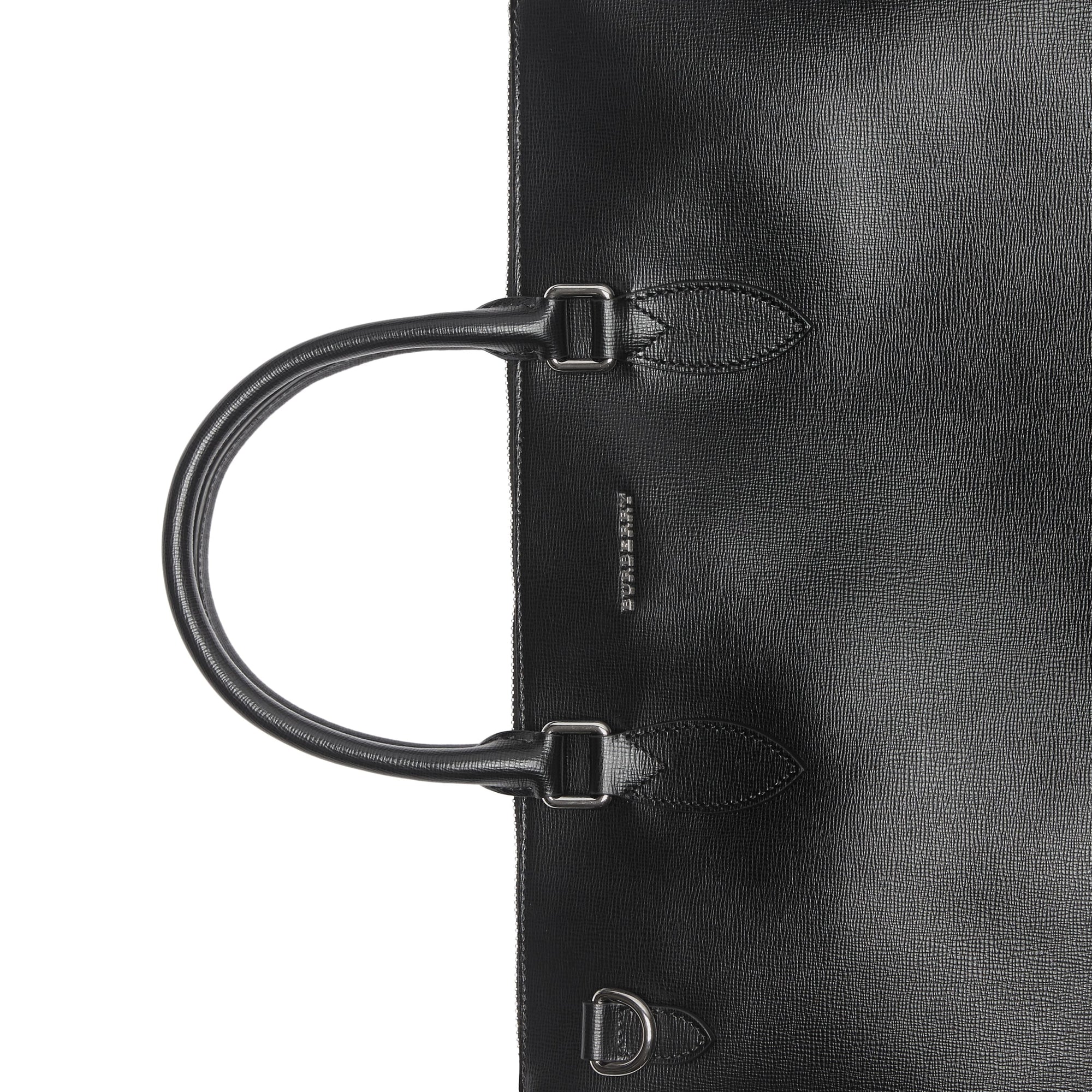 BLACK Grand attaché-case en cuir London