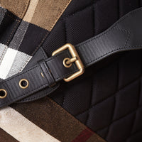 CLASSIC CHECK Grand sac The Rucksack en toile Canvas check et cuir