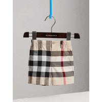 STONE Short chino en coton à motif check