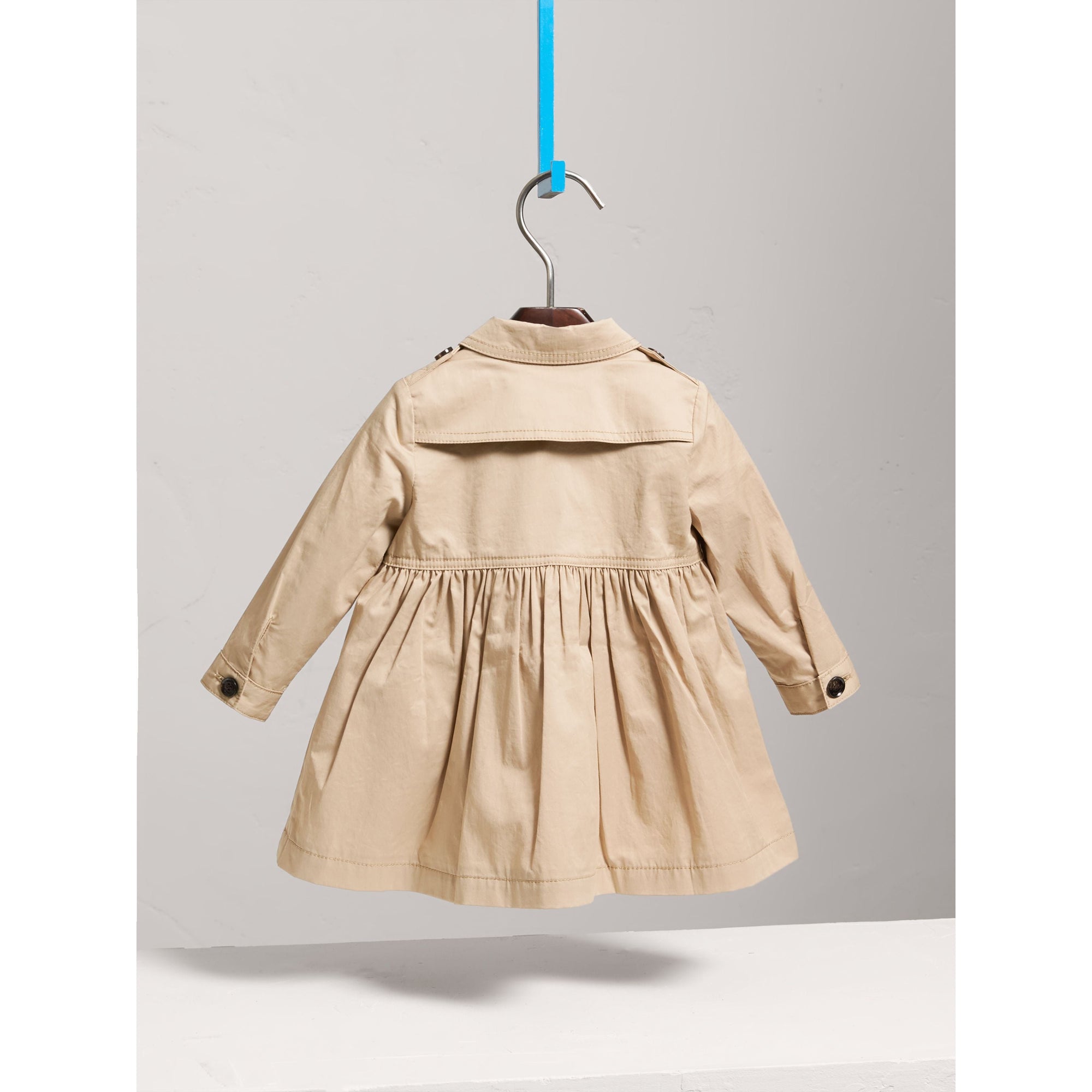 HONEY Robe trench en coton extensible
