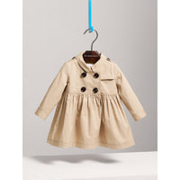 HONEY Robe trench en coton extensible