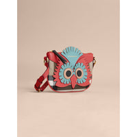 CINNAMON RED Sac à bandoulière en coton House check et cuir