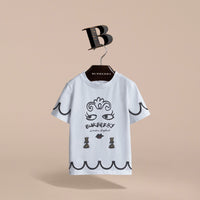 WHITE T-shirt en coton avec imprimé Lady
