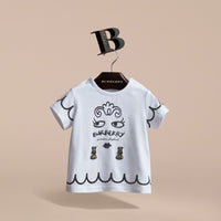 WHITE T-shirt en coton avec imprimé Lady