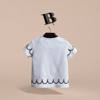WHITE T-shirt en coton avec imprimé Lady