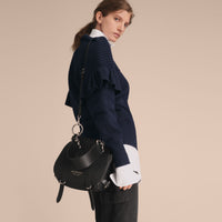 BLACK The Bridle en cuir de cerf