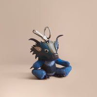 MARINE BLUE Porte-clés Thomas bear en cachemire check avec détail Bestiaire