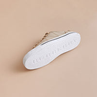 HONEY Sneakers en gabardine de coton avec surpiqûres