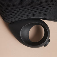 BLACK Bottes mi-mollet en maille avec talon sculpté