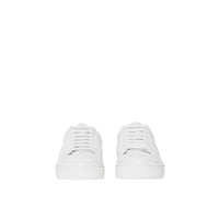 OPTIC WHITE Sneakers en cuir matelassé à motif check