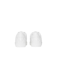 OPTIC WHITE Sneakers en cuir matelassé à motif check