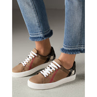 CLASSIC CHECK Sneakers en coton House check et cuir