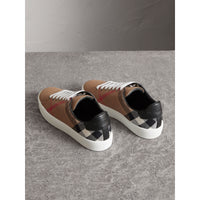 CLASSIC CHECK Sneakers en coton House check et cuir