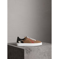 CLASSIC CHECK Sneakers en coton House check et cuir