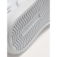 OPTIC WHITE Sneakers sans lacets en cuir et coton à imprimé Doodle