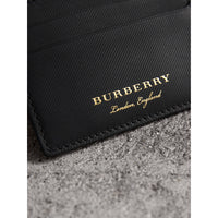 BLACK Porte-cartes en cuir trench