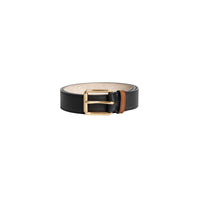 BLACK Ceinture en cuir trench bicolore