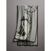 GREY Écharpe en cachemire avec motif Pallas Helmet