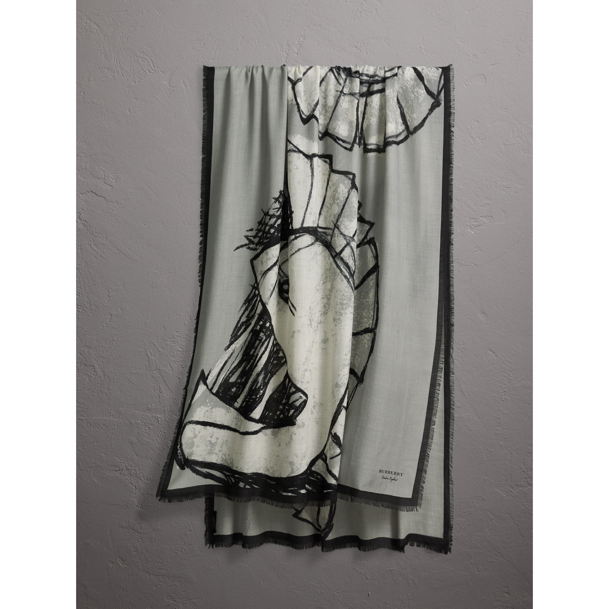 GREY Écharpe en cachemire avec motif Pallas Helmet
