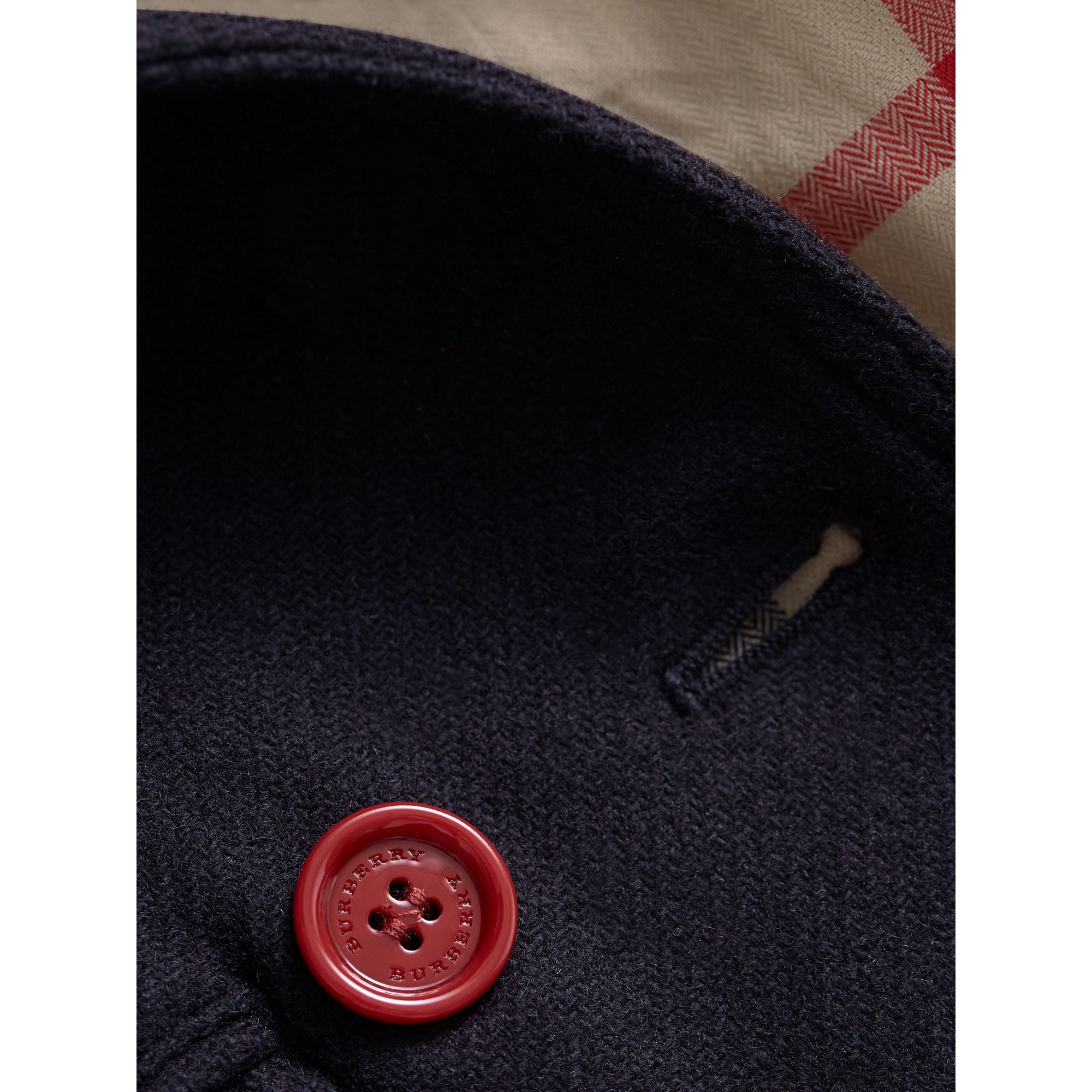 NAVY Caban en laine et cachemire mélangés avec boutons en résine