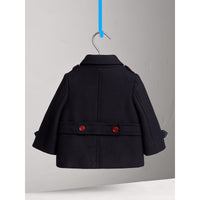 NAVY Caban en laine et cachemire mélangés avec boutons en résine