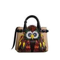Petit sac The Banner en cuir avec motif Bestiaire - Chino