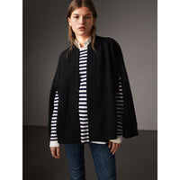 BLACK Cape en jersey brodé