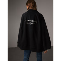 BLACK Cape en jersey brodé