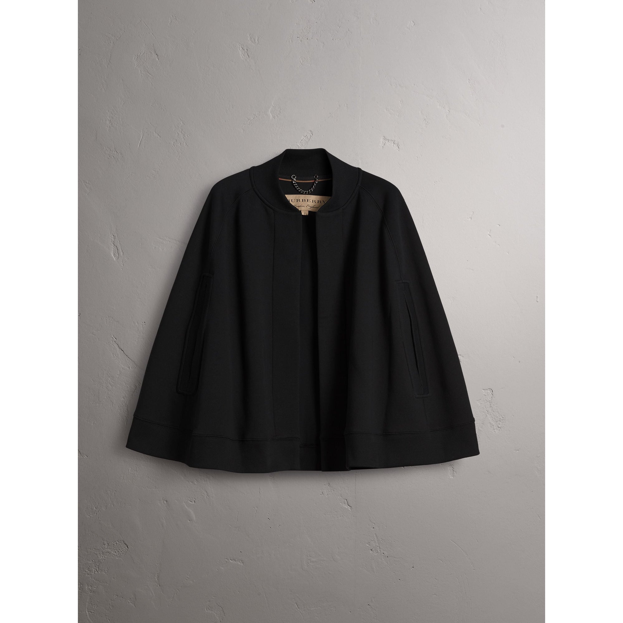 BLACK Cape en jersey brodé
