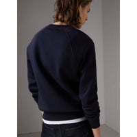 NAVY Sweat-shirt en jersey brodé