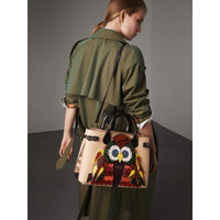 CHINO Sac The Banner moyen en cuir avec motif Bestiaire